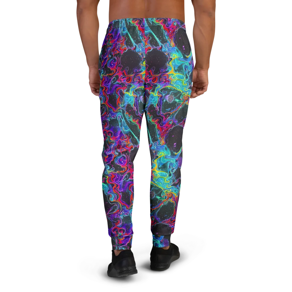 Midnight Eruption on Men's Joggers — Back