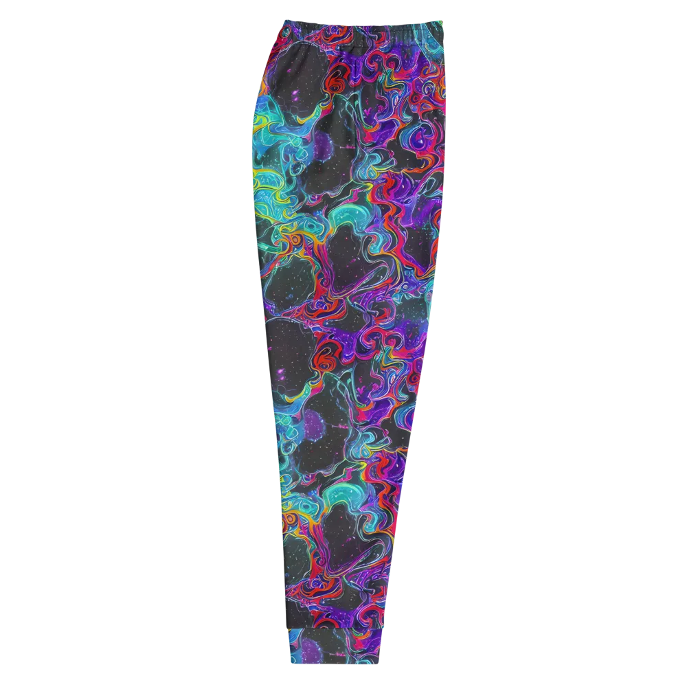 Midnight Eruption on Men's Joggers — Right