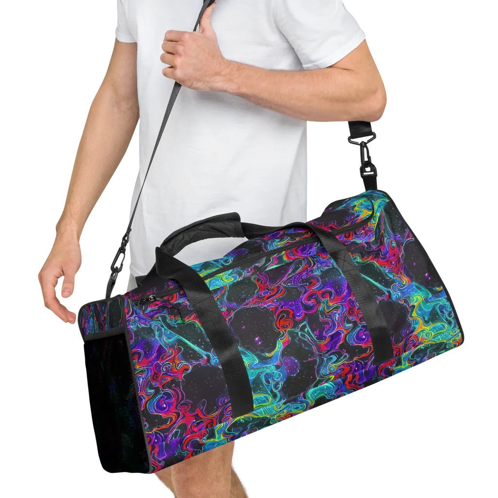 Midnight Eruption on Duffle Bag — Right Front