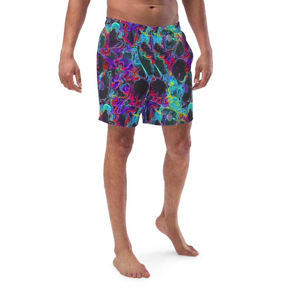 Midnight Eruption on Swim Trunks — Front