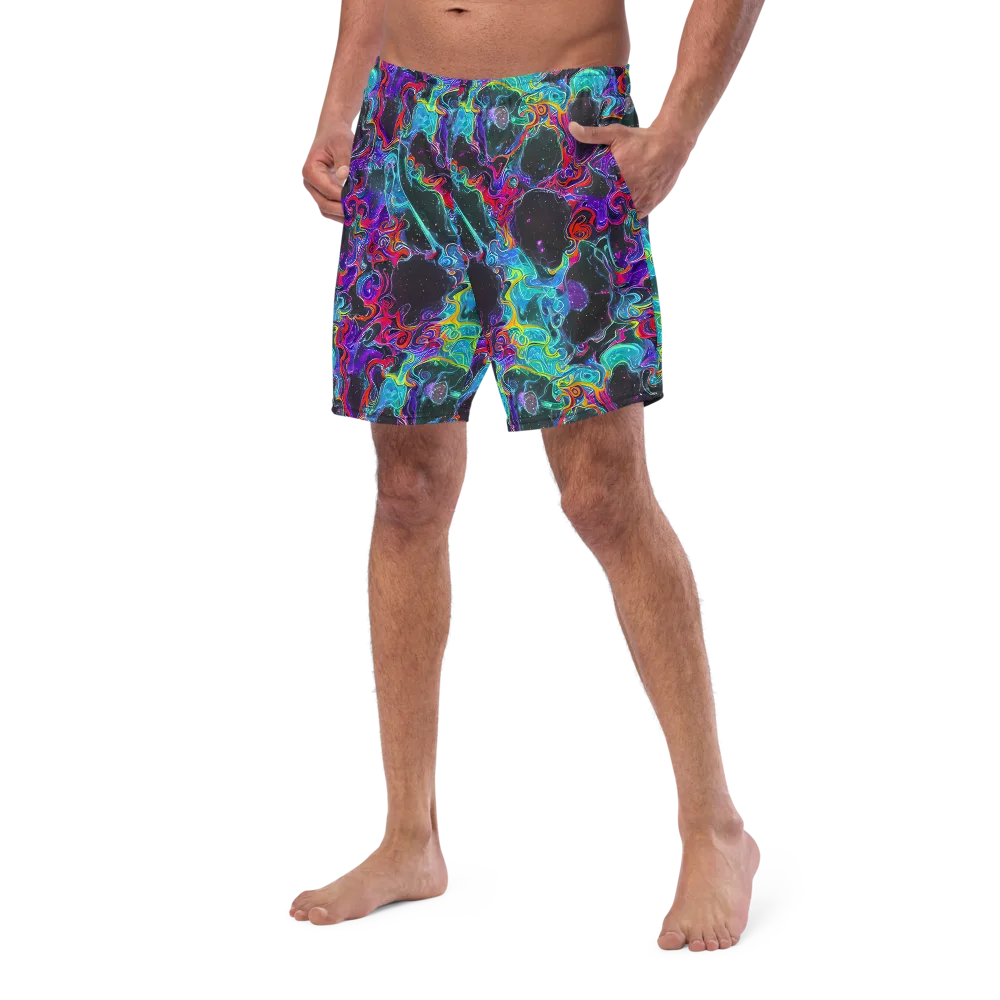 Midnight Eruption on Swim Trunks — Left Front