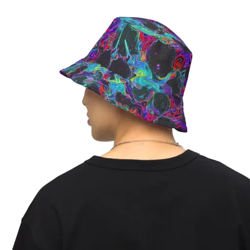 Midnight Eruption on a Reversible Bucket Hat