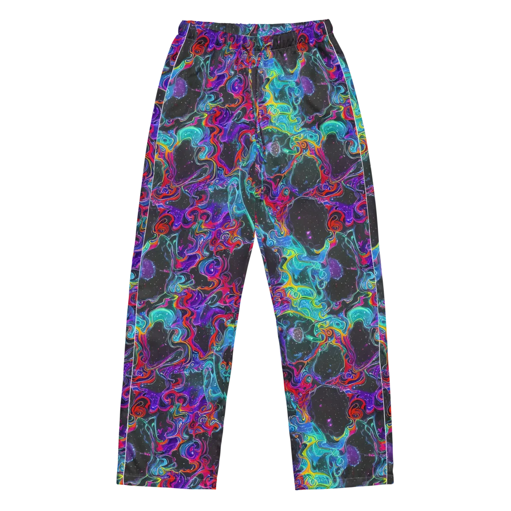 Midnight Eruption on Women's Pajama Pants — Front