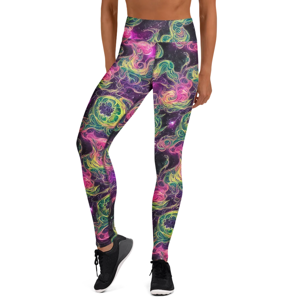 Dreamflare on Yoga Leggings — Front