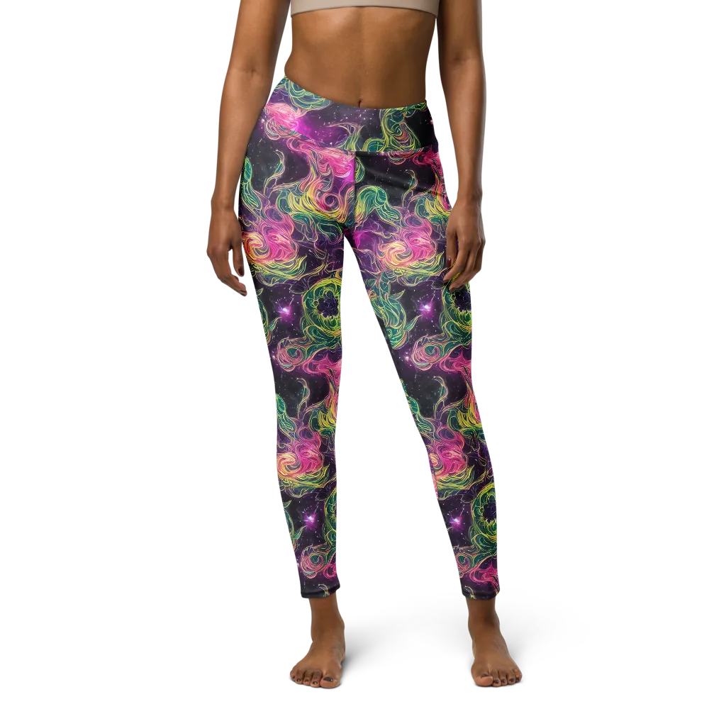 Dreamflare on Yoga Leggings — Front