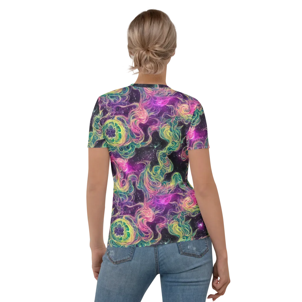Dreamflare on Women's Crew Neck T-Shirt — Back