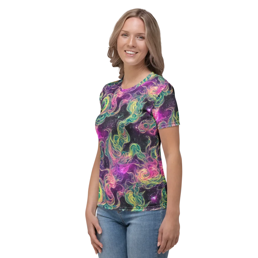 Dreamflare on Women's Crew Neck T-Shirt — Left