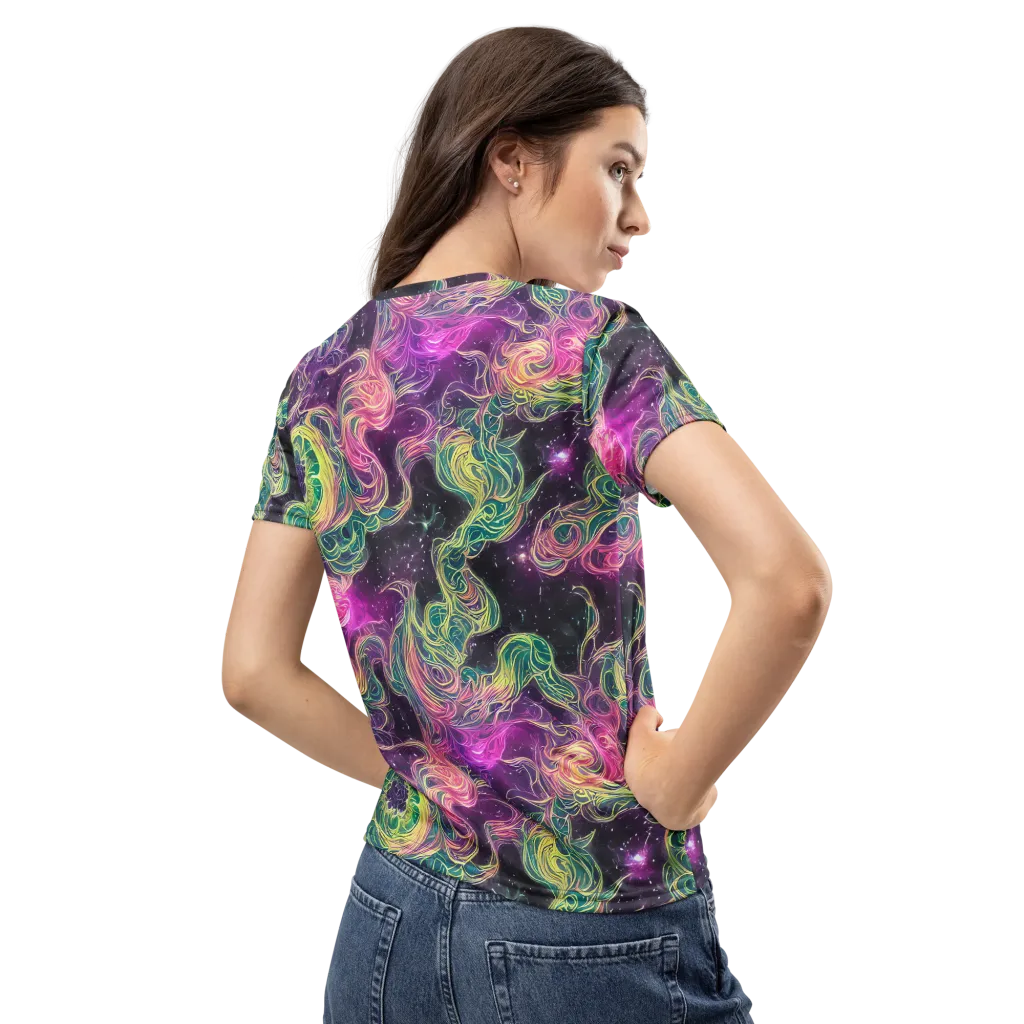 Dreamflare on Women's Crew Neck T-Shirt — Back