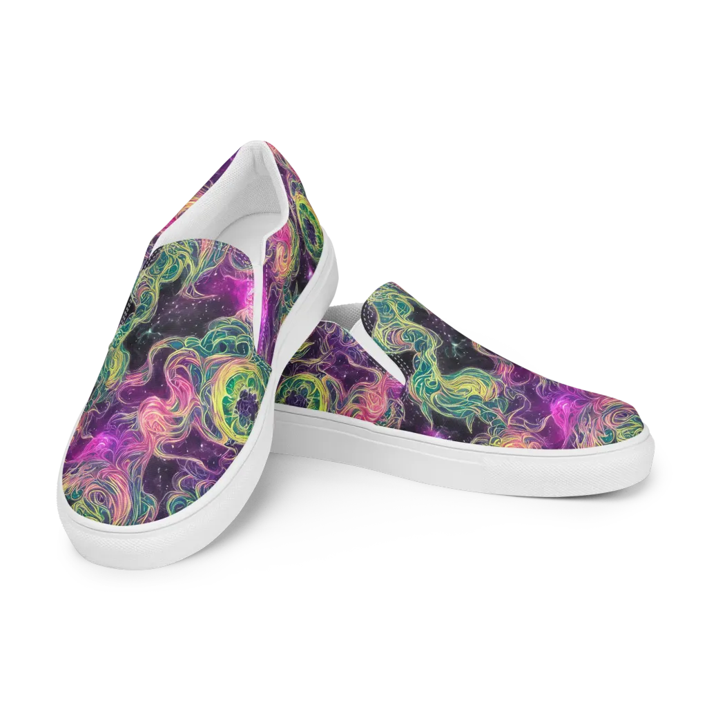 Dreamflare on Women's Slip-On Canvas Shoes — Left Front