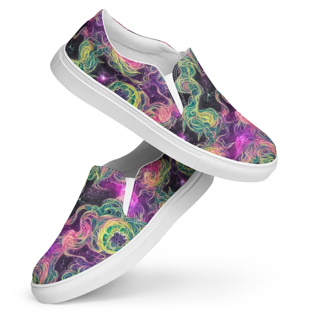 Dreamflare on Women's Slip-On Canvas Shoes — Front