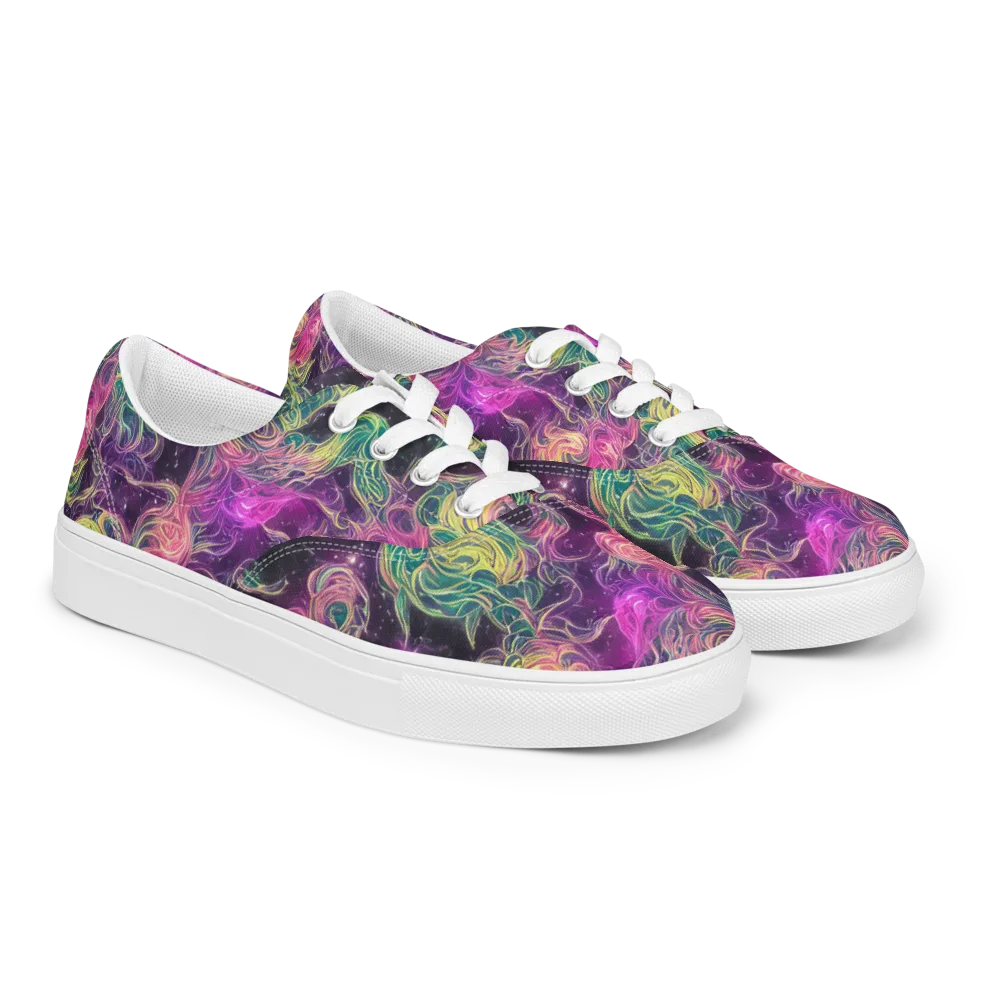 Dreamflare on Men's Lace-Up Canvas Shoes — Right Front