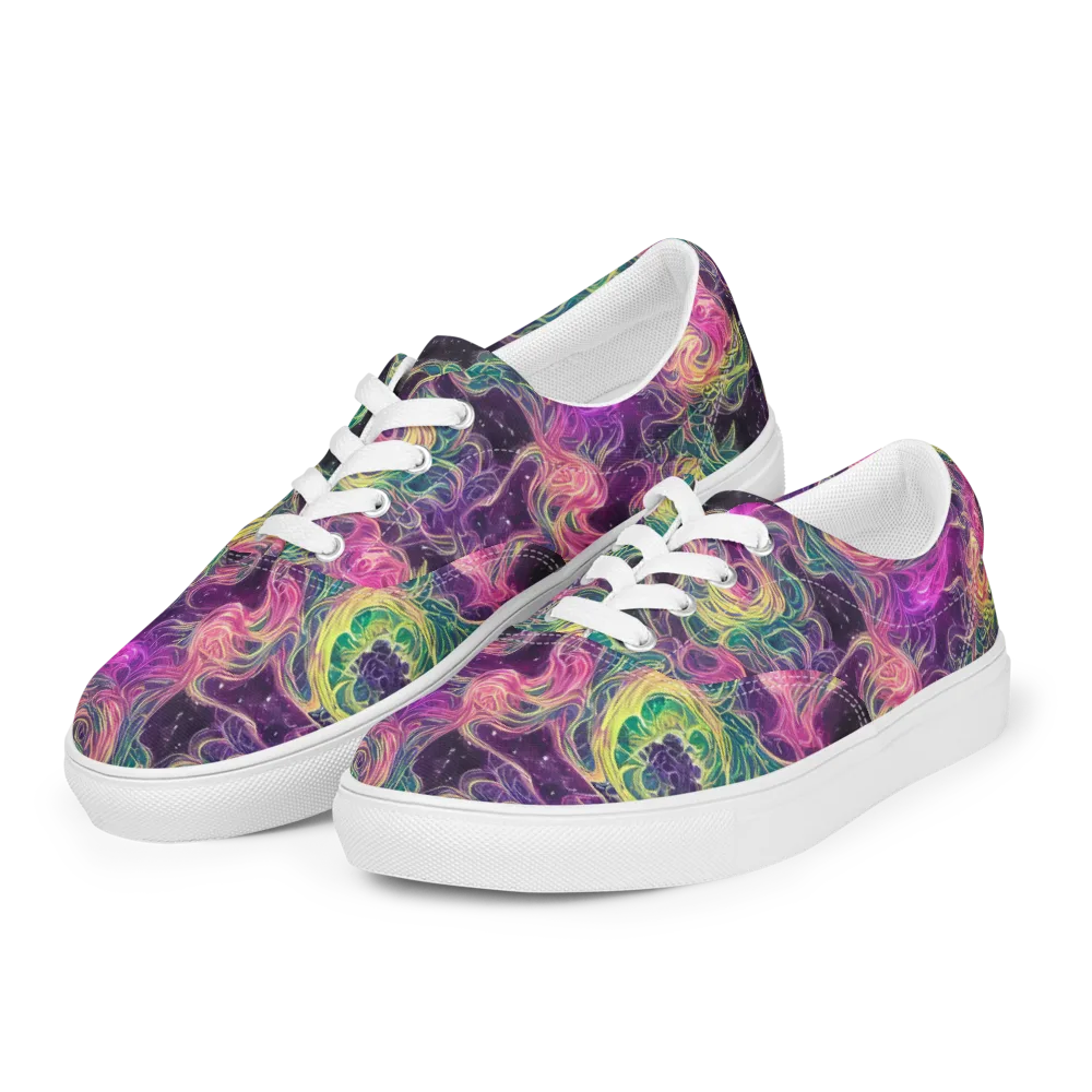 Dreamflare on Men's Lace-Up Canvas Shoes — Left Front