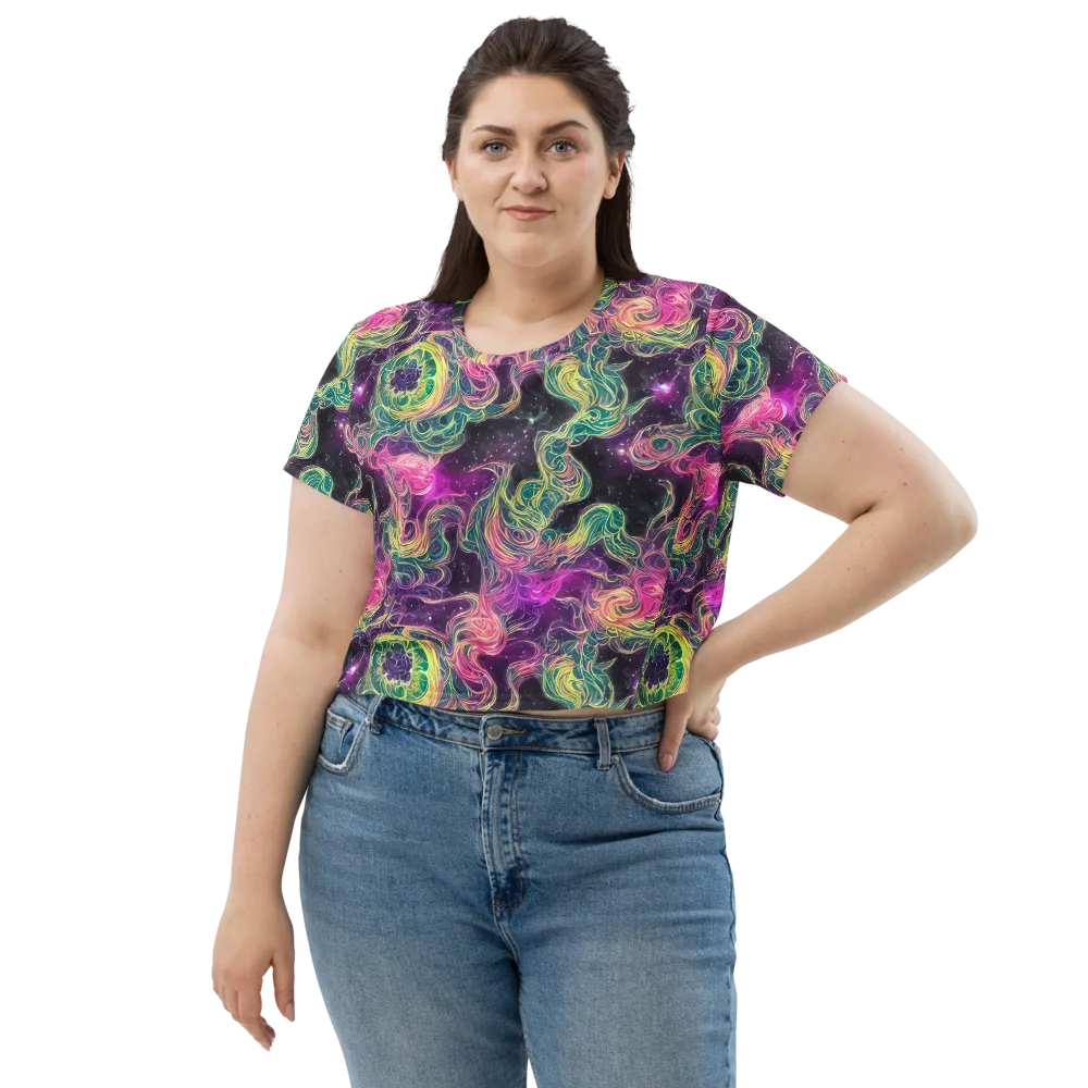 Dreamflare on Crop Tee — Front