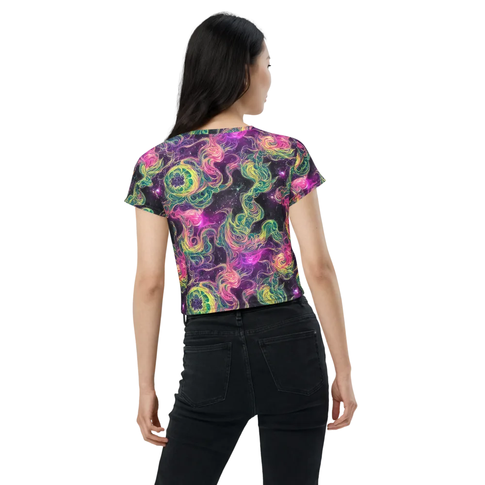 Dreamflare on Crop Tee — Back