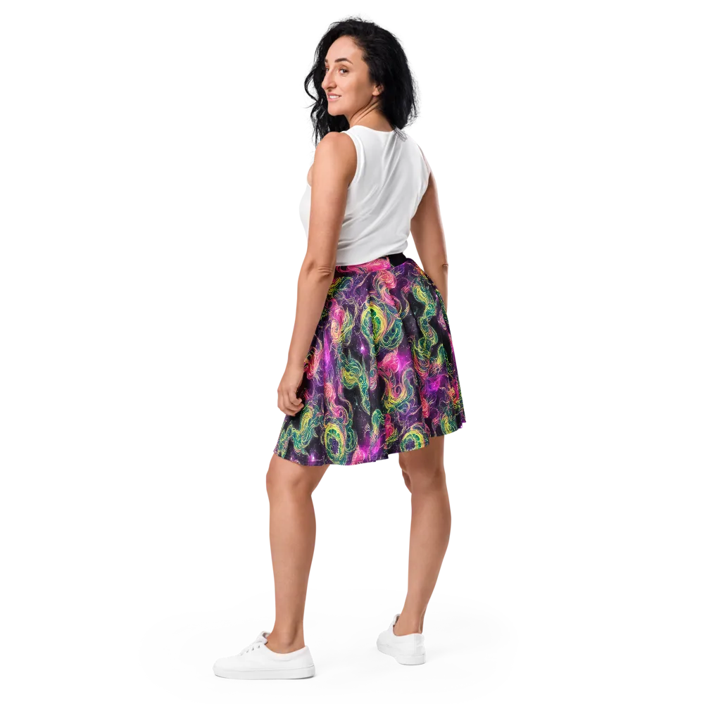 Dreamflare on Skater Skirt — Back