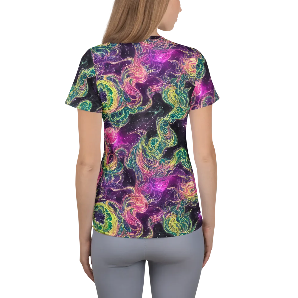 Dreamflare on Women's Athletic T-Shirt — Back