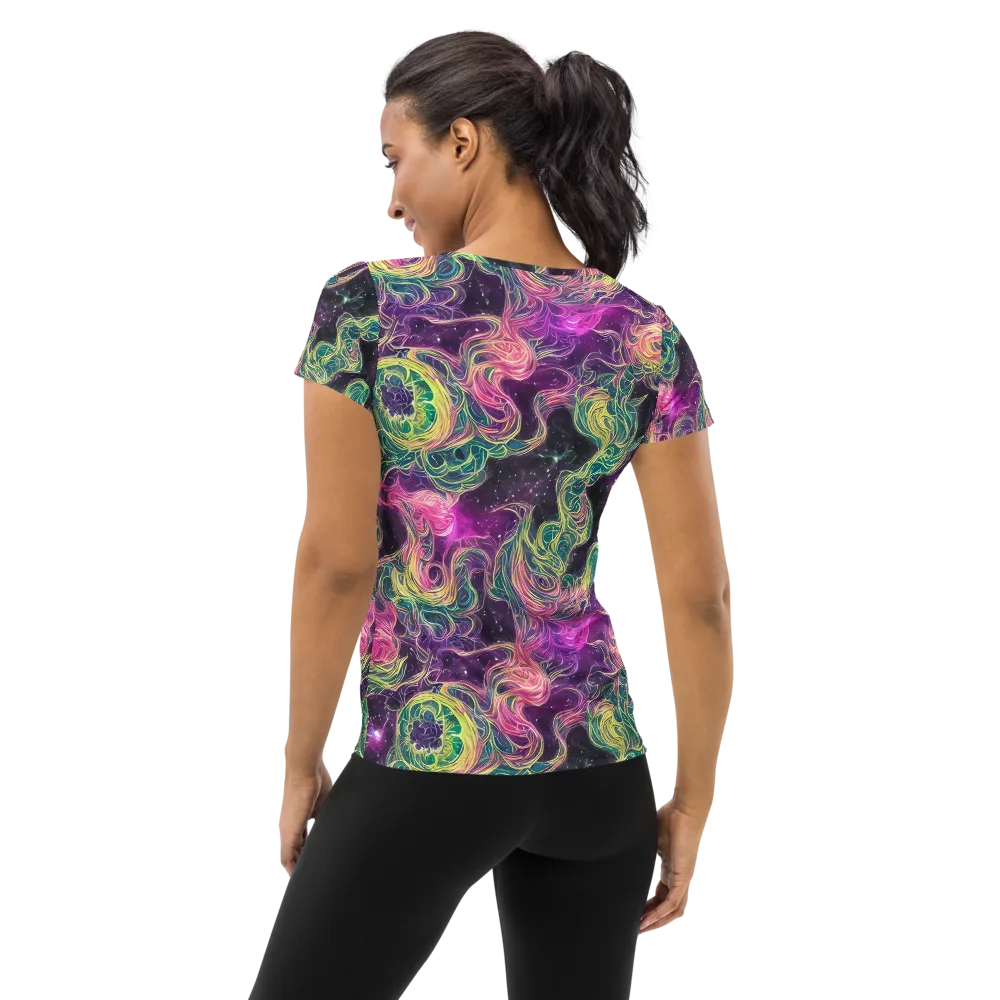 Dreamflare on Women's Athletic T-Shirt — Back