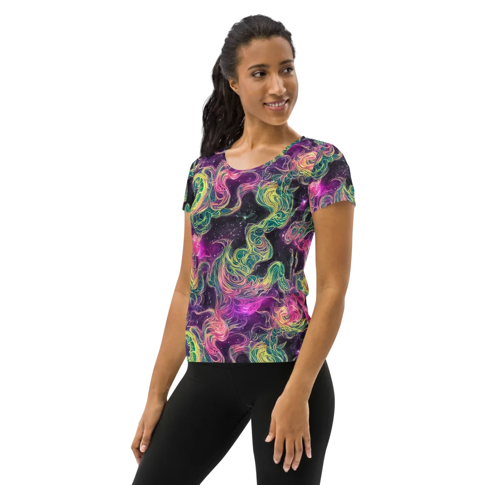 Dreamflare on Women's Athletic T-Shirt — Left