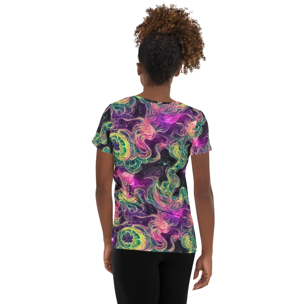 Dreamflare on Women's Athletic T-Shirt — Back