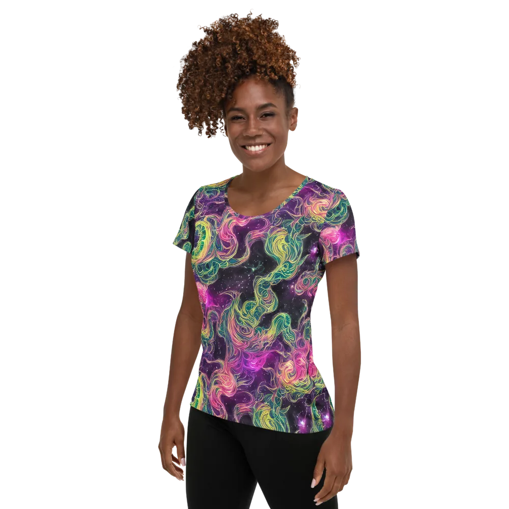 Dreamflare on Women's Athletic T-Shirt — Left
