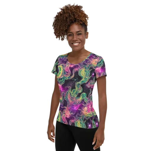 Dreamflare on a Women's Athletic T-Shirt