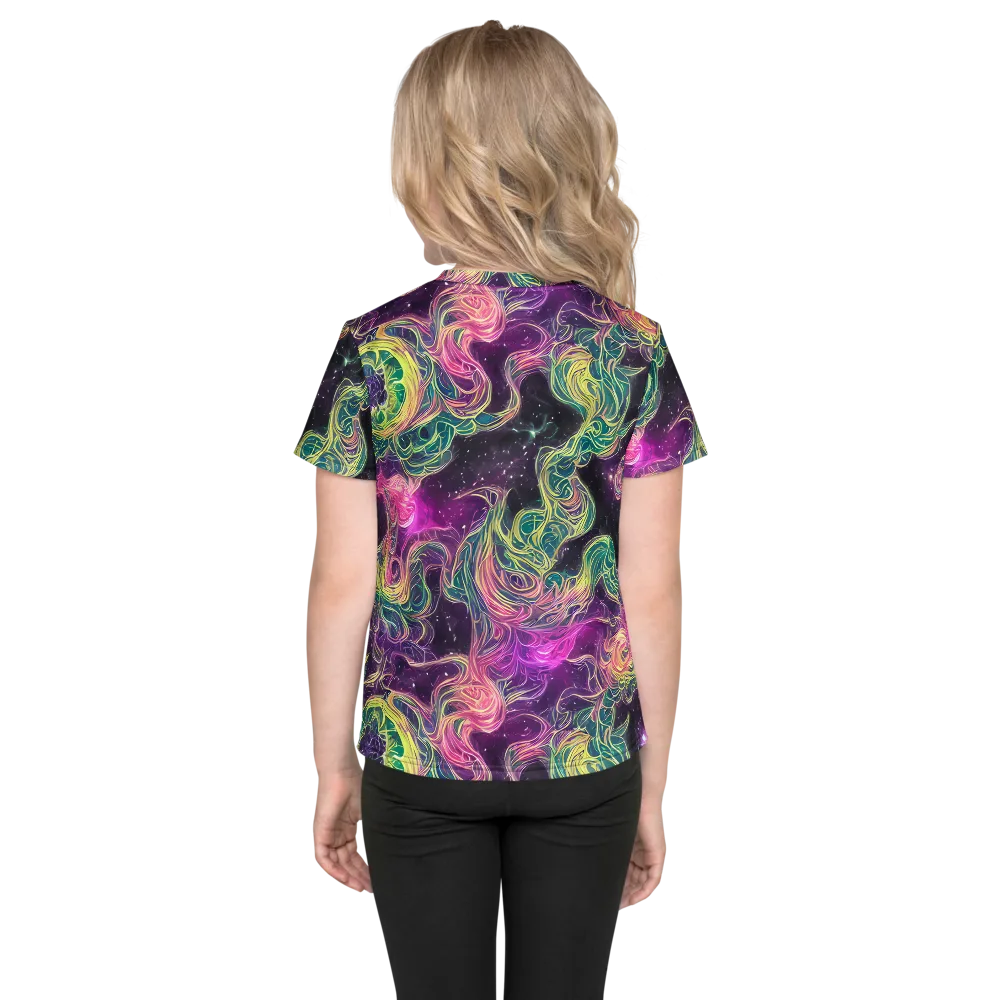 Dreamflare on Kids Crew Neck T-Shirt — Back
