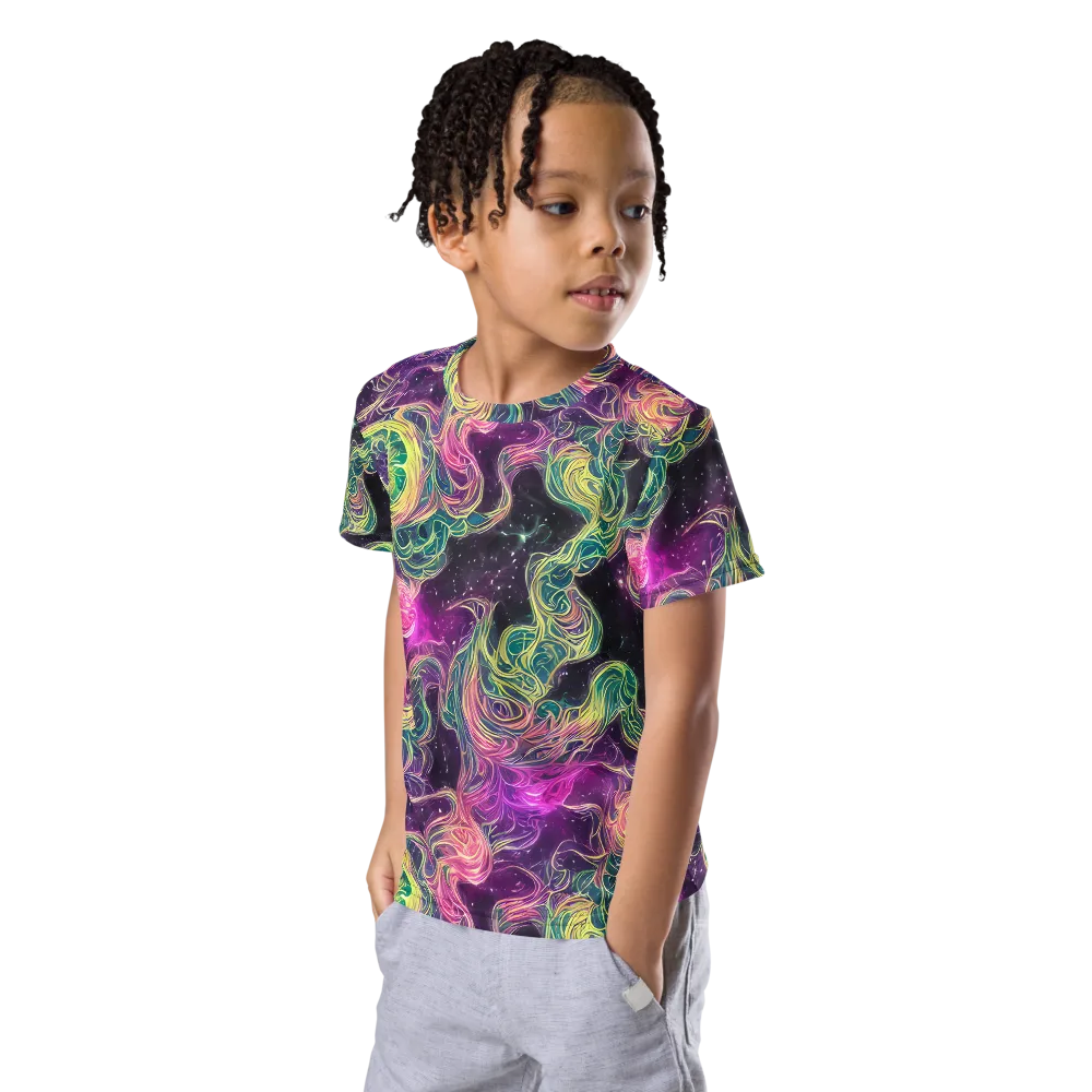 Dreamflare on Kids Crew Neck T-Shirt — Left Front
