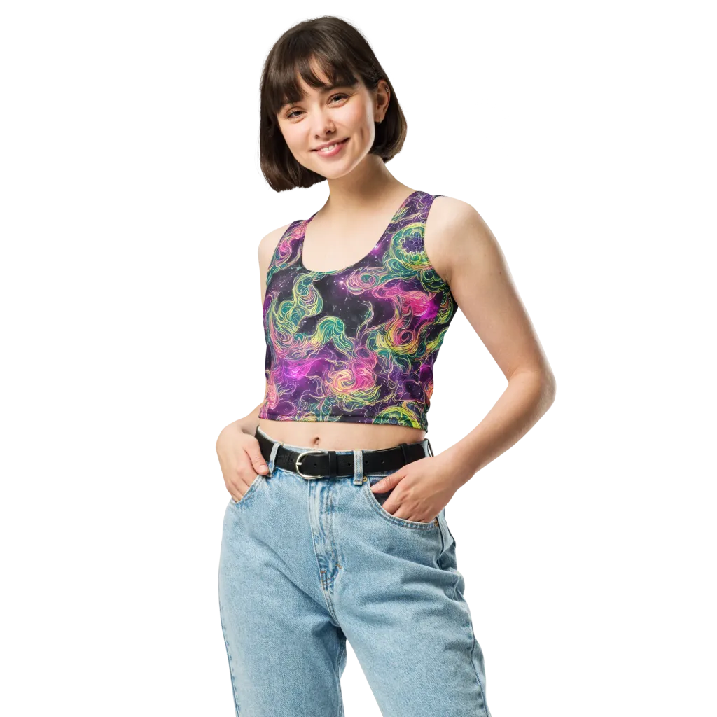Dreamflare on Crop Top — Front