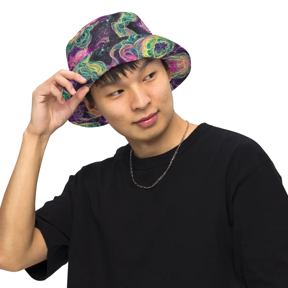 Dreamflare on Reversible Bucket Hat — Front Inside