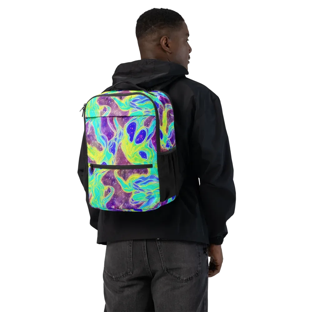 Galactic Marble on Utility Backpack — Back