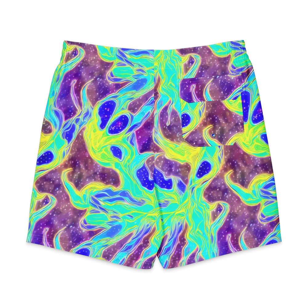 Galactic Marble on Men's Board Shorts — Back