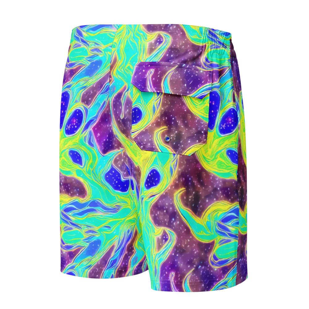 Galactic Marble on Men's Board Shorts — Back