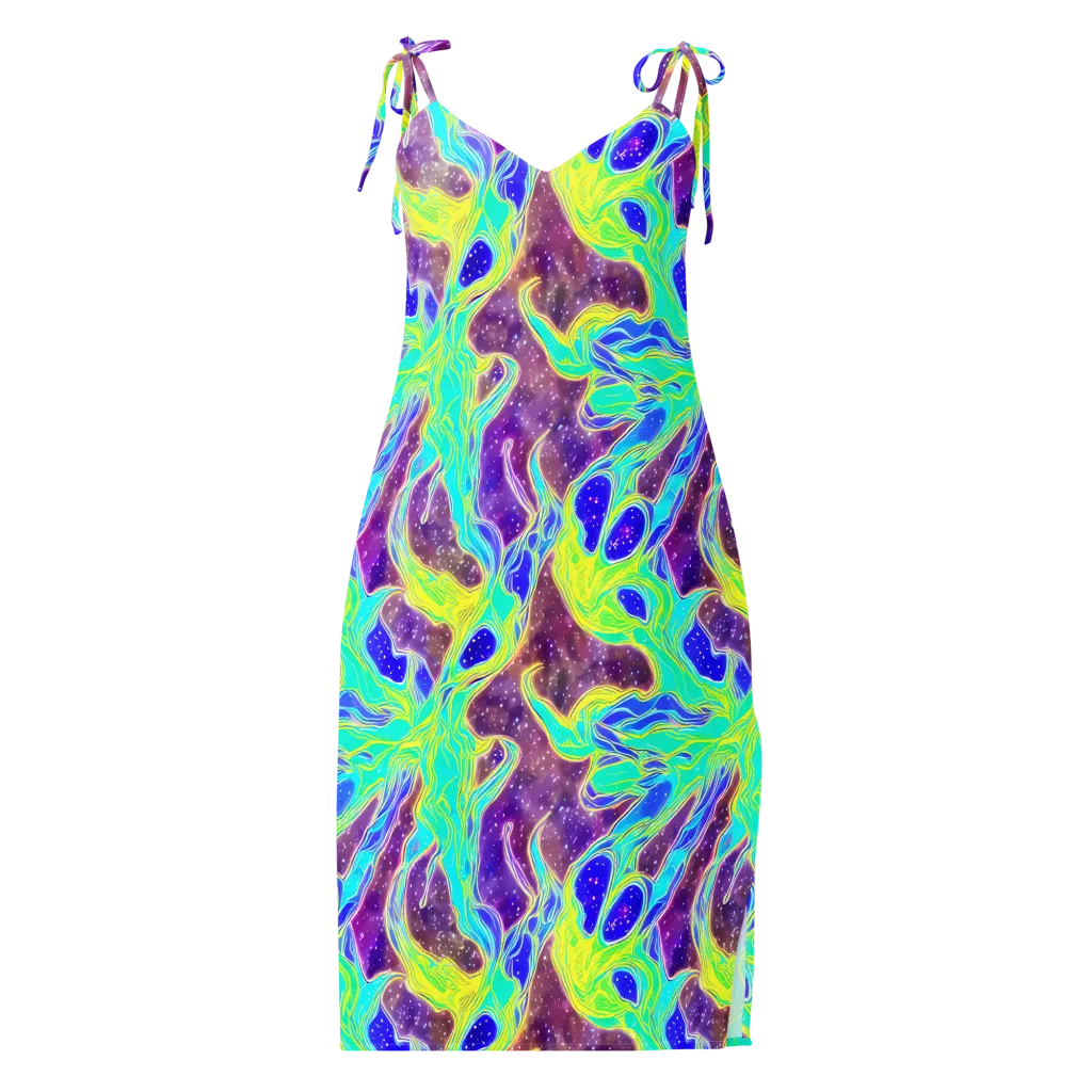 Galactic Marble on Slip Dress — Front