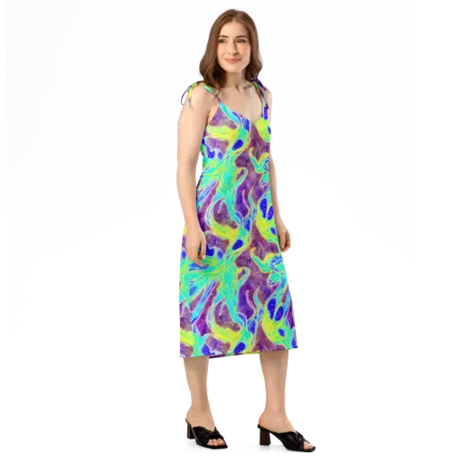 Galactic Marble on a Slip Dress