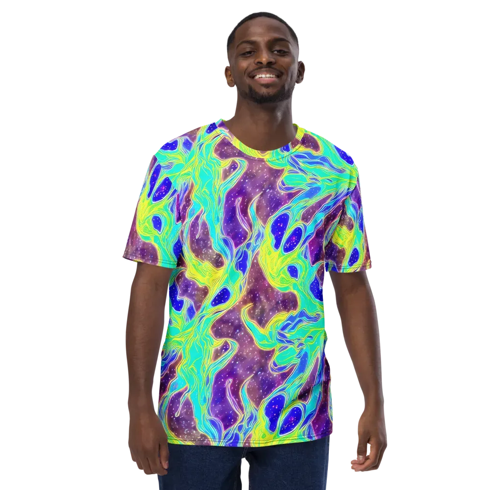 Galactic Marble on Men's Crew Neck T-Shirt — Front