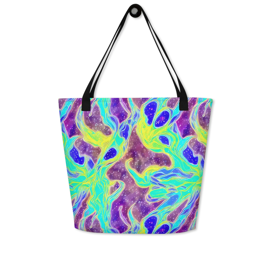 Galactic Marble on Large Tote Bag W/ Pocket — Front