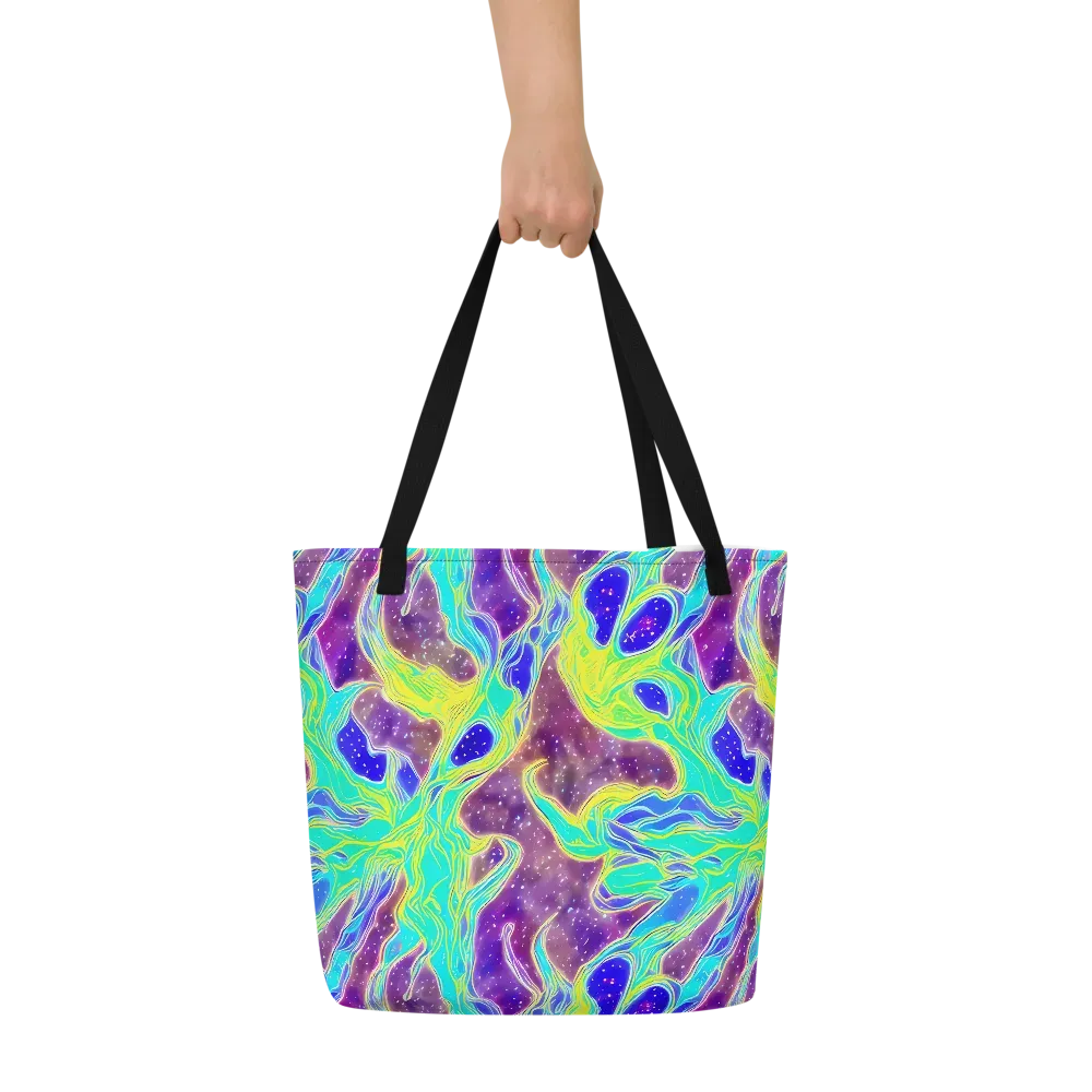 Galactic Marble on Large Tote Bag W/ Pocket — Front