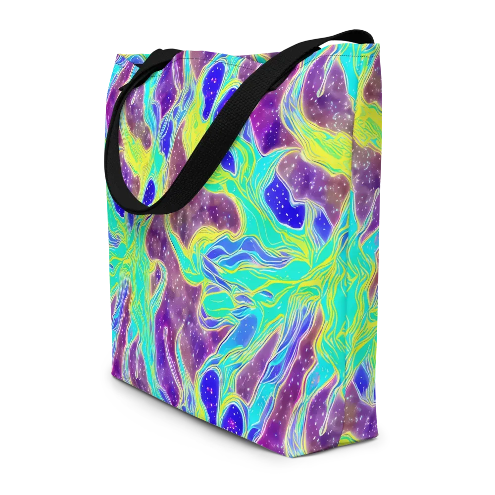 Galactic Marble on Large Tote Bag W/ Pocket — Front