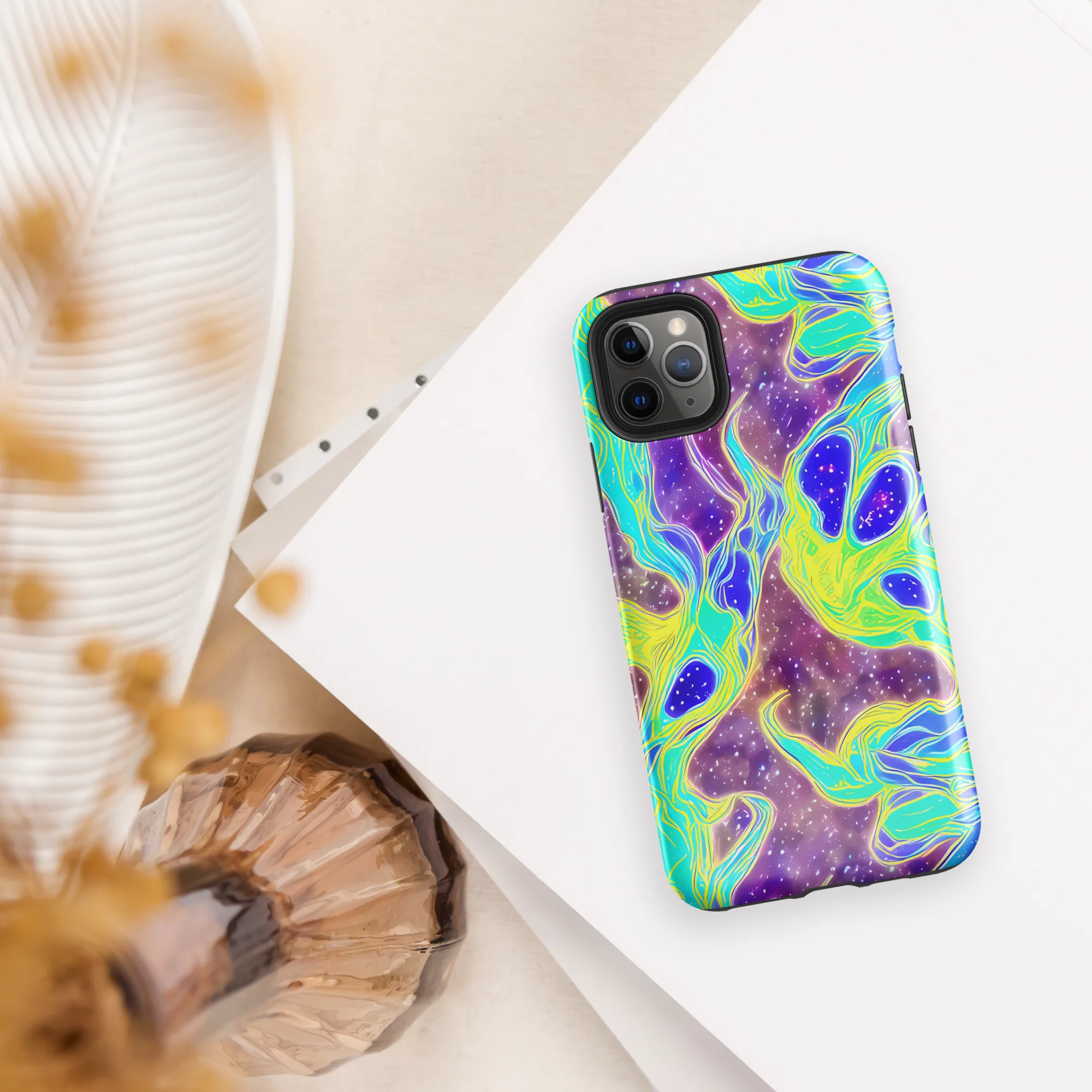 Galactic Marble on Tough Case for iPhone® — Front