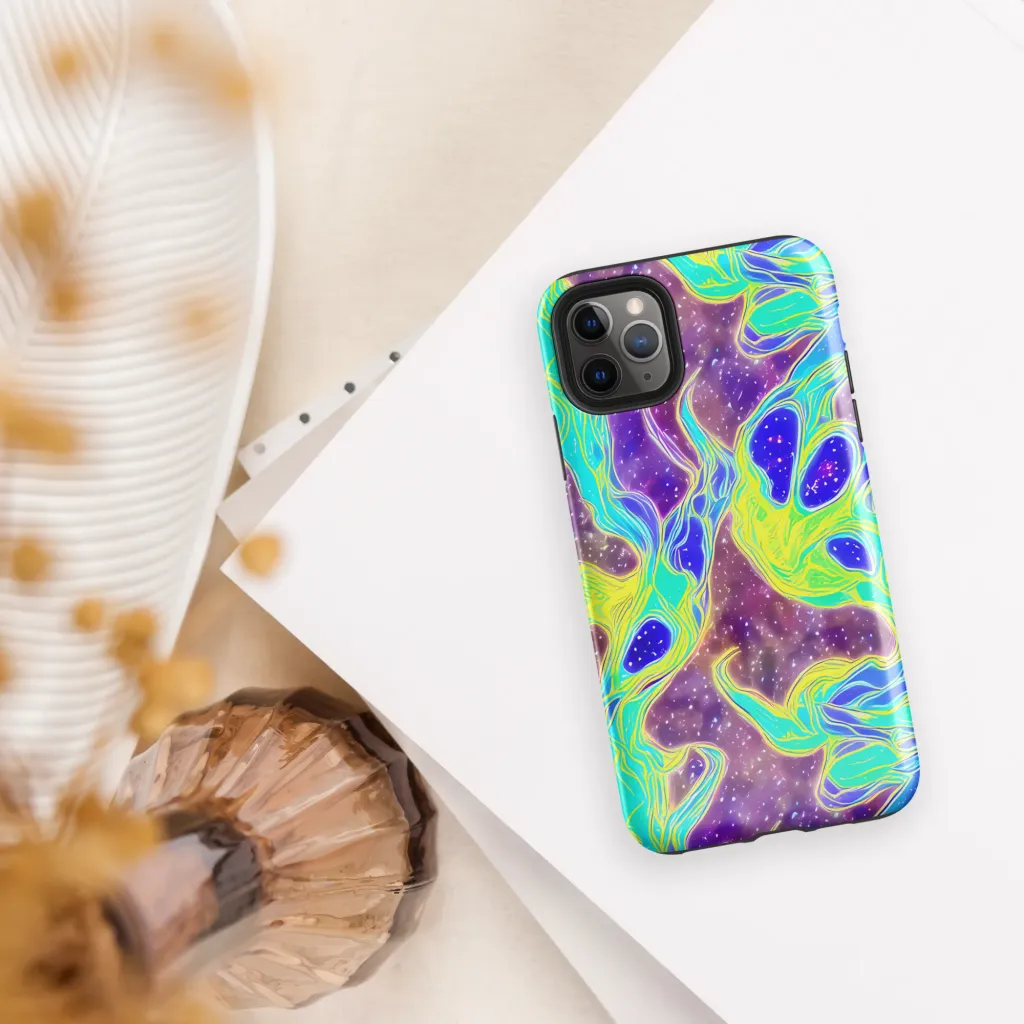 Galactic Marble on Tough Case for iPhone® — Front