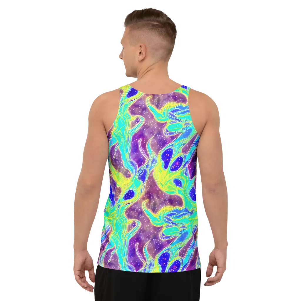 Galactic Marble on Men's Tank Top — Back