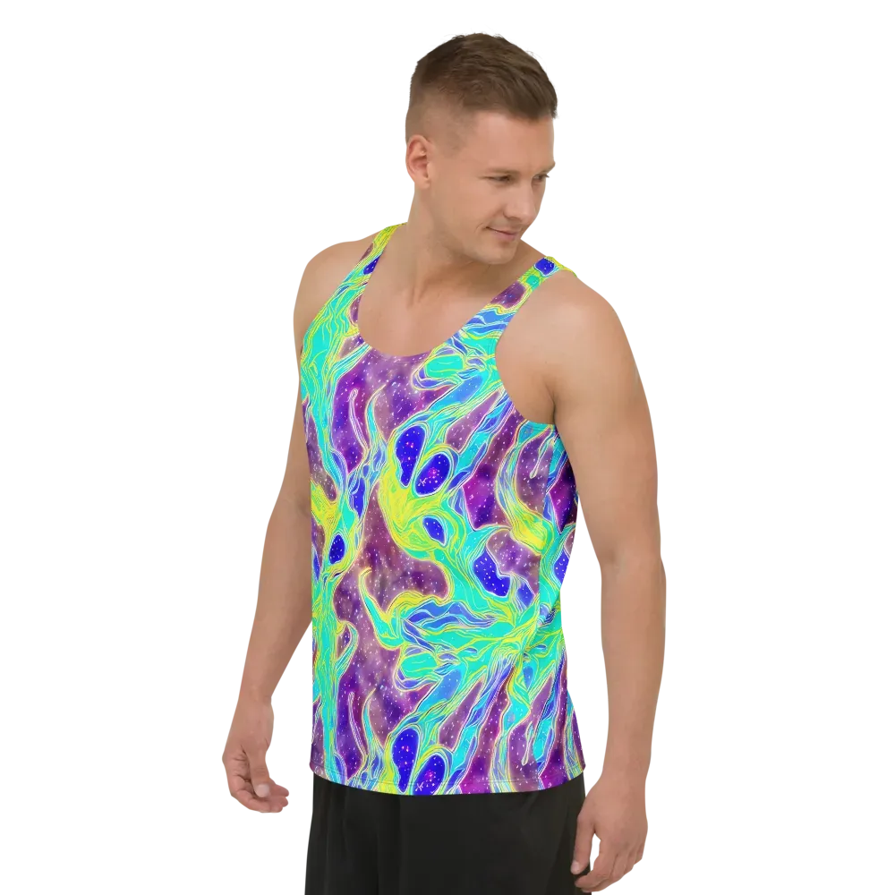 Galactic Marble on Men's Tank Top — Left Front