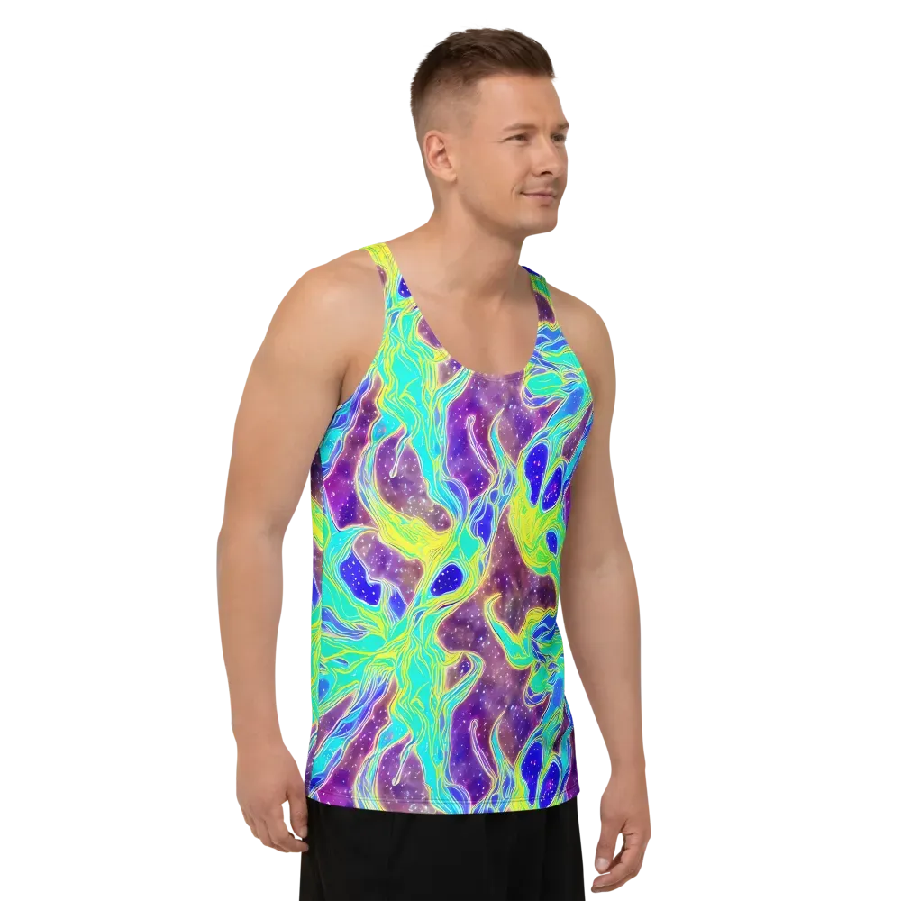 Galactic Marble on Men's Tank Top — Right Front