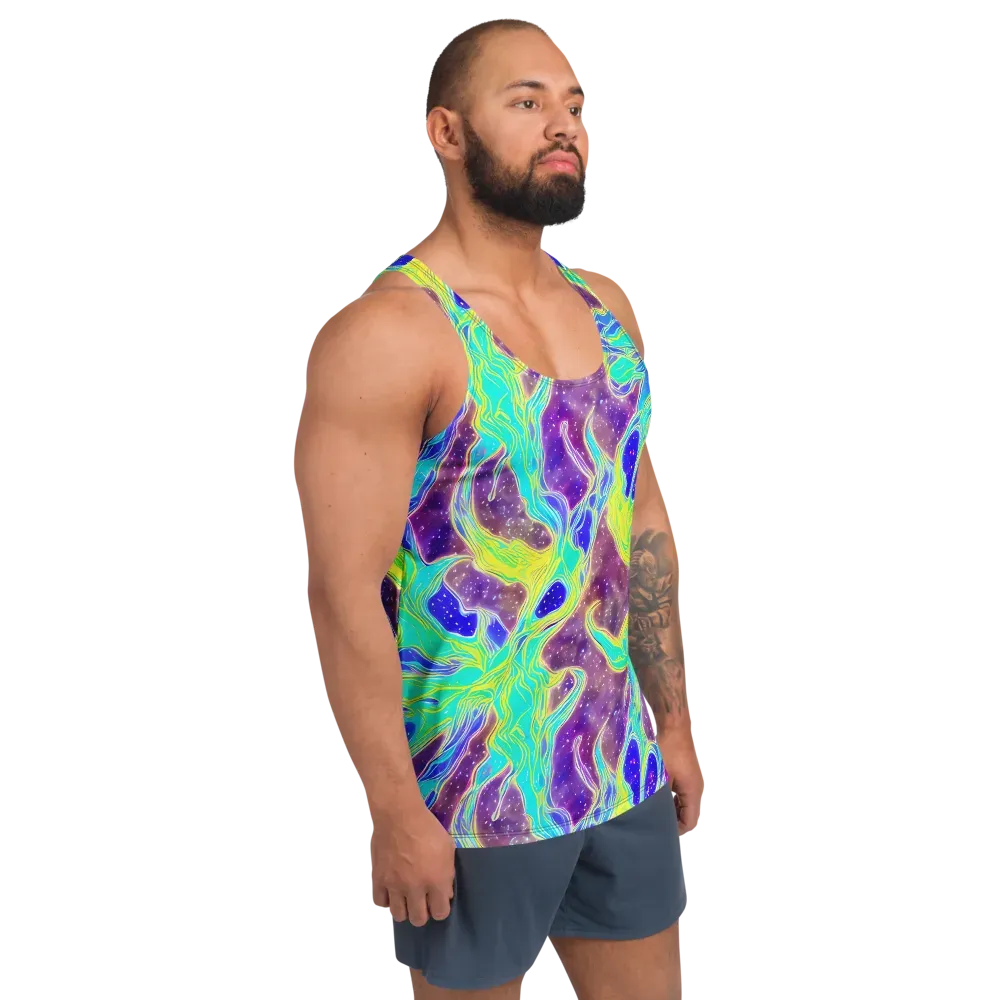 Galactic Marble on Men's Tank Top — Right Front