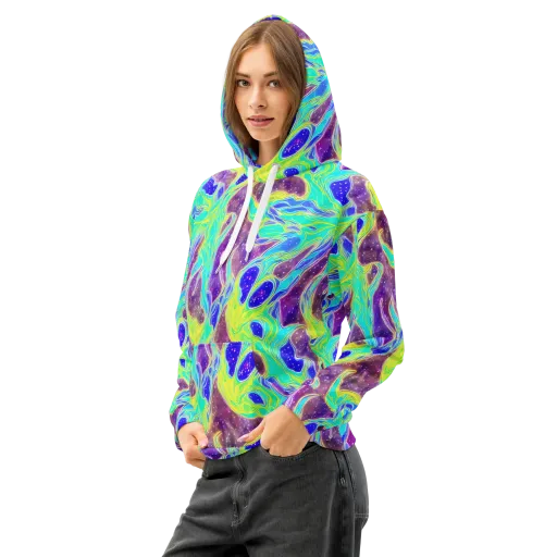 Galactic Marble on a Cotton Hoodie