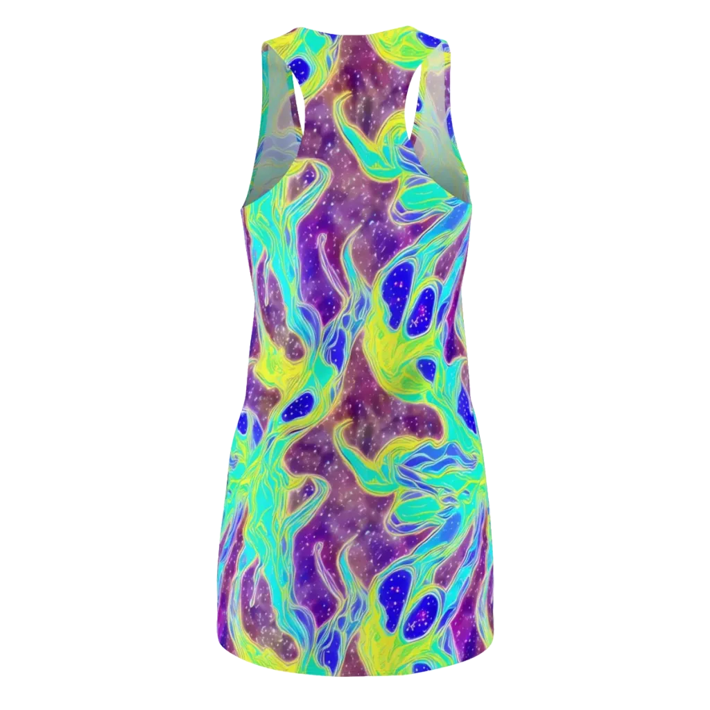 Galactic Marble on Racerback Dress — Back