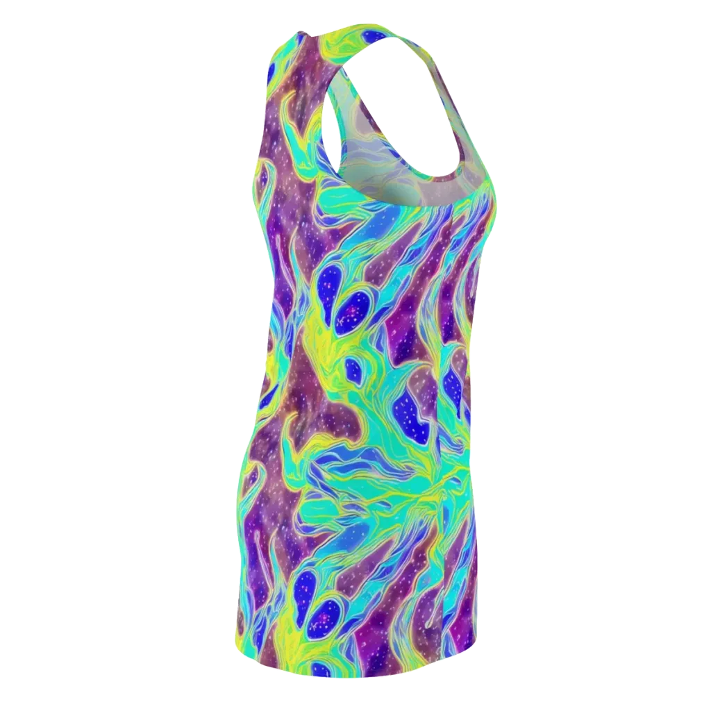 Galactic Marble on Racerback Dress — Back Side