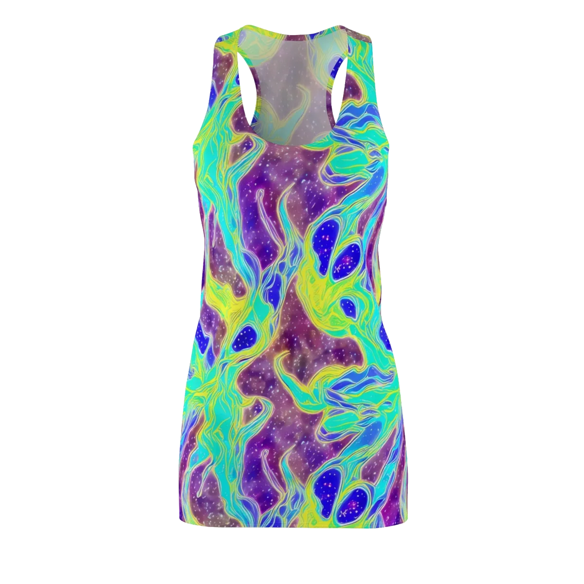 Galactic Marble on Racerback Dress — Front