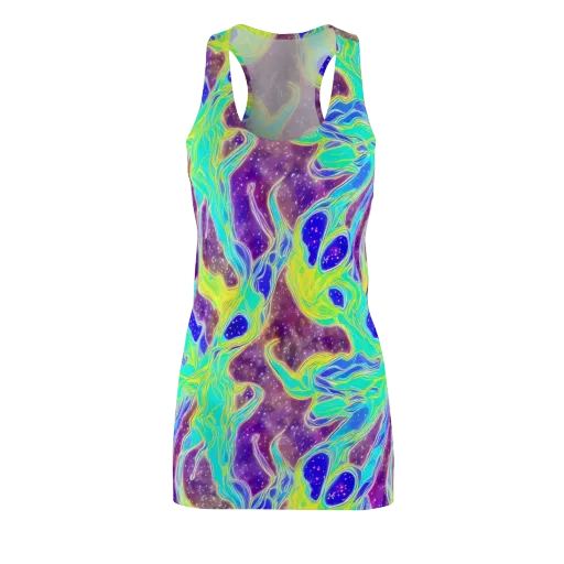 Galactic Marble on a Racerback Dress