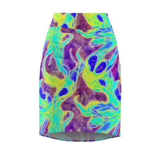 Galactic Marble on a Pencil Skirt